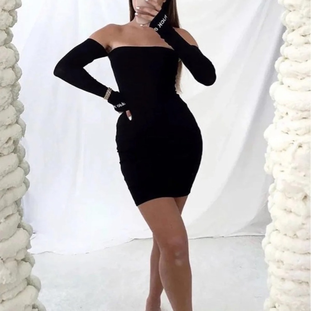 Fashion Nova Dress - Black